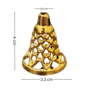 HiTechMart Plastic Jingle Bells – Light Golden Jewelry Ornament for Home Christmas Tree Decoration, DIY Crafts, Hanging Bells for Party & Festive Décor (Pack of - 12)