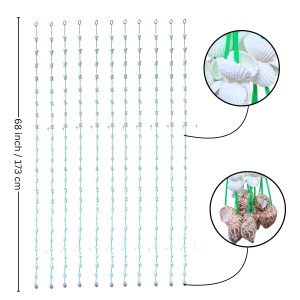 HiTechMart Handcrafted Seashell Door Hanging – 68 Inch Traditional Swag Toran for Entrance & Pooja Room – White Sea Shell Curtain for Home Décor, Boho Style, Eco-Friendly Coastal Decor
