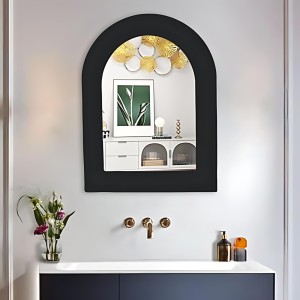 Sleek Bathroom/Basin Mirror | Wall Mounted Mirror for Home, Bedroom, Bathroom Reflective Surface (12X16)