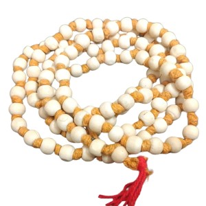 HiTechMart Sacred Tulsi Mala for Meditation and Prayer – Handcrafted Natural Beads with Durable Thread (24 inch)