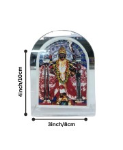Acrylic Table Photo Frame with Dakshineswar Ma Kali Image – Clear Transparent Stand Frame for Home Temple, Office Desk, Study Table & Car Dashboard – Decorative Spiritual Puja Gift Item