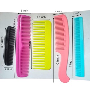 Durable Plastic Hair Comb for Women Men Kids – Anti-Static Smooth Teeth Styling Tool for All Hair Types