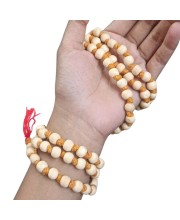HiTechMart Sacred Tulsi Mala for Meditation and Prayer – Handcrafted Natural Beads with Durable Thread (20.5 inch)
