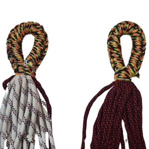 Portable Cotton Rope Hammock Swing for Outdoor & Indoor Use – Multicolor Striped Travel Sleeping Bed for Camping, Garden, Balcony & Tree Hanging | Lightweight & Durable jhulna for Adults