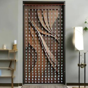 HiTechMart Handcrafted Seashell Door Hanging – 68 Inch Traditional Swag Toran for Entrance & Pooja Room – White Sea Shell Curtain for Home Décor, Boho Style, Eco-Friendly Coastal Decor