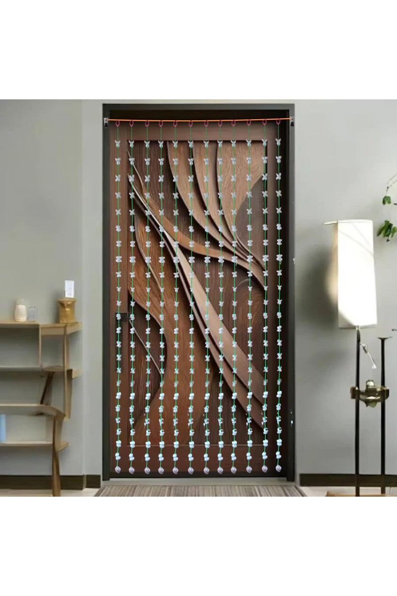 HiTechMart Handcrafted Seashell Door Hanging – 68 Inch Traditional Swag Toran for Entrance & Pooja Room – White Sea Shell Curtain for Home Décor, Boho Style, Eco-Friendly Coastal Decor