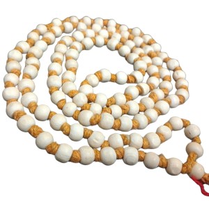 HiTechMart Sacred Tulsi Mala for Meditation and Prayer – Handcrafted Natural Beads with Durable Thread (24 inch)