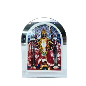 Acrylic Table Photo Frame with Dakshineswar Ma Kali Image – Clear Transparent Stand Frame for Home Temple, Office Desk, Study Table & Car Dashboard – Decorative Spiritual Puja Gift Item