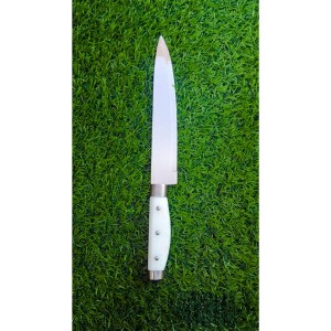 HI TECH Sales Stainless Steel Kitchen Knife with White Handle – Professional Fish Slicing Knife for Home,Kitchen & Restaurant Use – Precision Carving Knife for Meat, Fish, Sushi, and Sashimi HI TECH Sales Stainless Steel Kitchen Knife with White Handle – Professional Fish Slicing Knife for Home,Kitchen & Restaurant Use – Precision Carving Knife for Meat, Fish, Sushi, and Sashimi
