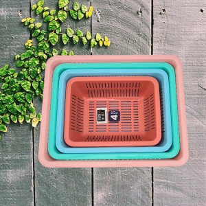 Hitech Multi-Colored Storage Basket Set - Pack of 4