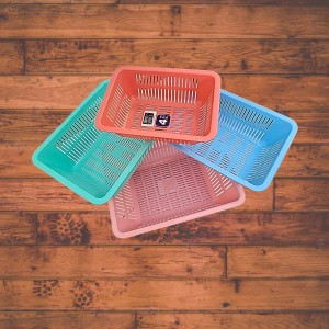 Hitech Multi-Colored Storage Basket Set - Pack of 4