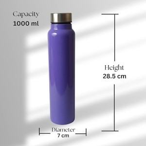 Hi Tech Sales Double Layer Lunch Box with Handle Insulated Food Storage Container for Home, Office, or Travel – Color May Vary and Stainless Steel Water Bottle 1000 ml Free