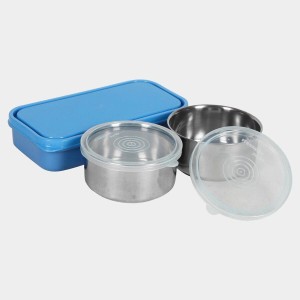 Combo of Lunchbox & 750ml Stainless Steel Water Bottle | Leak-Proof, BPA-Free, Ideal for Office, School, Travel | Durable & Eco-Friendly
