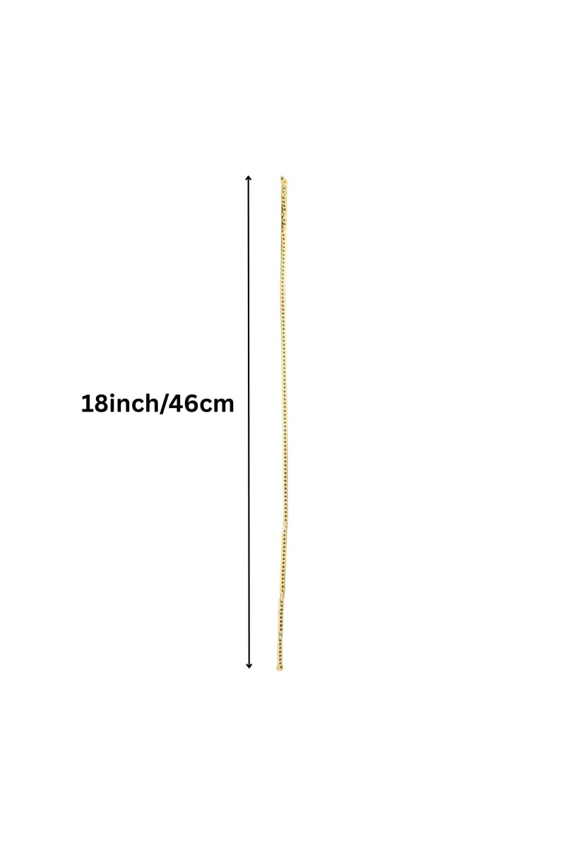 Gold Chain Necklace for men – Premium Gold Plated Fashion Chain for Daily & Trendy Look Everyday Style. (6 of pcs)