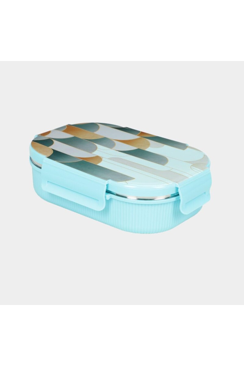 Hitech Sales Plastic & Steel Lunch Box – Green Leakproof Tiffin Box for Office & School