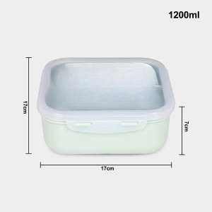 Hitech Sales 1200ml Plastic Lunch Box – Green Airtight & Leakproof Food Container