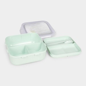 Hitech Sales 1200ml Plastic Lunch Box – Green Airtight & Leakproof Food Container