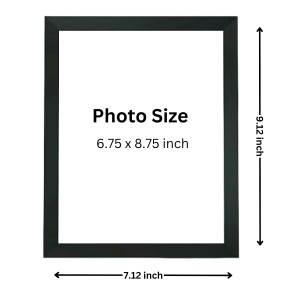 Hitech Sales Nanha Gopal Ji Polystyrene Photo Frame for Pooja Room, Temple Decor, Home Decoration and Gifting (Wall and Tabletop, Rectangular, Printed Photo, 7.12 x 9.12 inches Frame, Black)