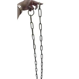 Iron Lock Golden Chain, 6Feet/66.5 Inches | Multipurpose Security for Gates, Cycles, Bikes | Indoor & Outdoor Use | Heavy Duty for Protection and Home Use (1)