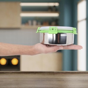 850 ml Stainless Steel Container, 6 X 2.5 inch (Pack of 1)