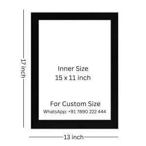 The colorful birds in the flower bud Photo Frame Funny Animal and Bird Cartoon Art, Black color, 13x17 Inch