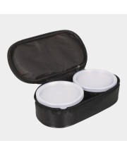 Stainless Steel Lunch Box Container -10 X 5cm |Bag- 22 X 11 X 7cm, Container- 2+ with Bag