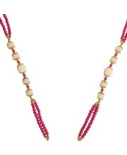 Handmade Multicolor Pearl Moti Mala Garland | 26 inch Decorative Haar for God Idol, Temple & Home Décor