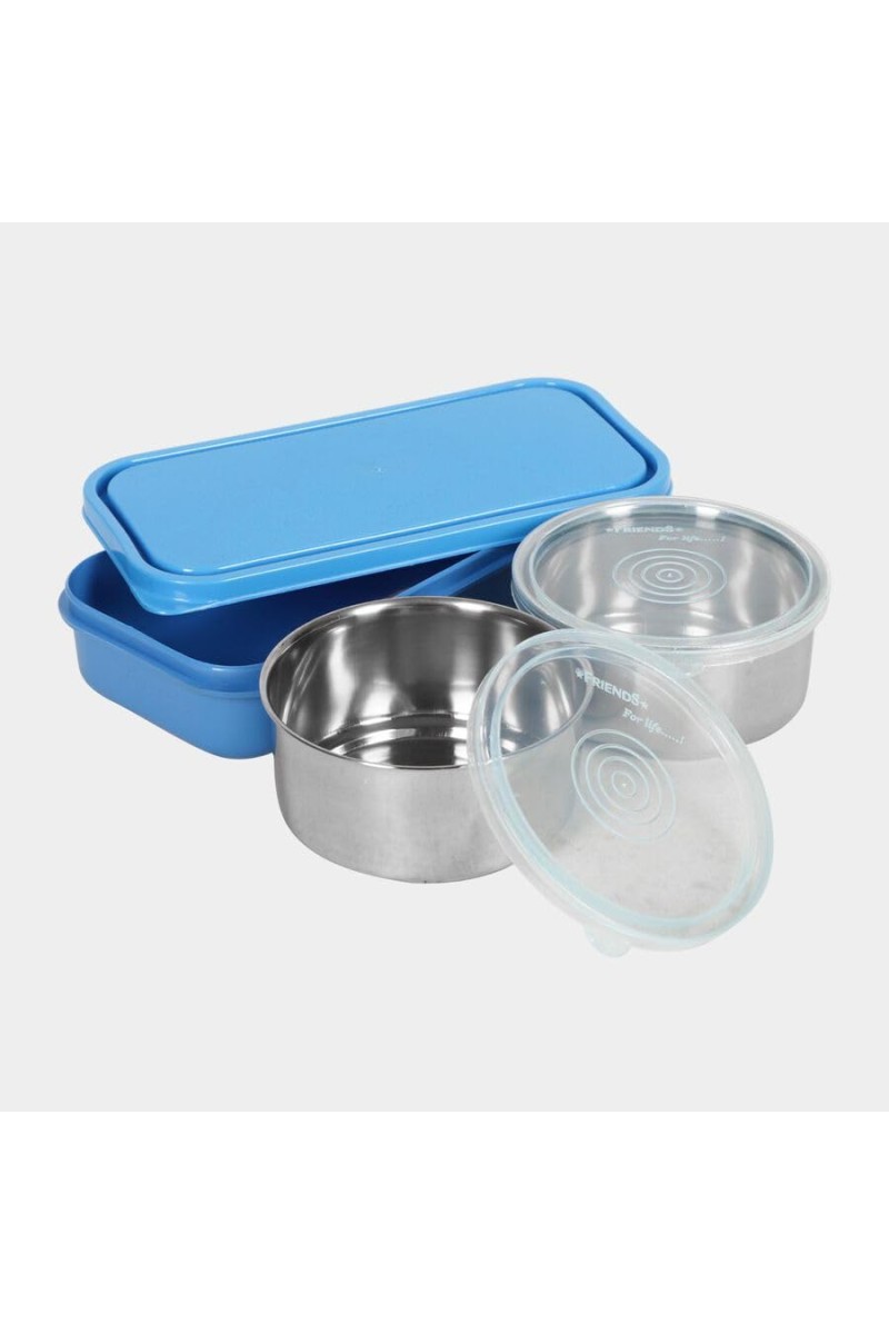 Combo of Lunchbox & 750ml Stainless Steel Water Bottle | Leak-Proof, BPA-Free, Ideal for Office, School, Travel | Durable & Eco-Friendly