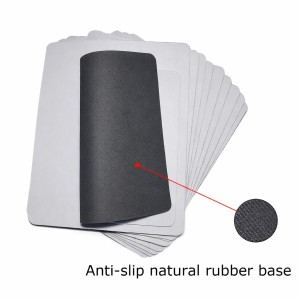 Mouse Pad, Blank White Sublimation Mouse Pad with Anti-Slip Natural Rubber Base, Smooth Surface for Office, Home & Gaming -Pack of 8