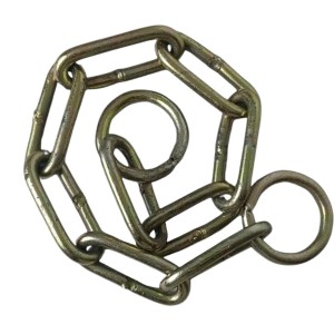 Iron Lock Golden Chain, 2 Feet/23.8 Inches | Multipurpose Security for Gates, Cycles, Bikes | Indoor & Outdoor Use | Heavy Duty for Protection and Home Use (1)