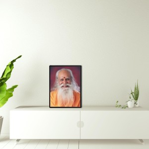 Swami Satchidananda Laminated Photo - 5x7 Inches, Divine Blessings for Home & Office and Temple Decoration
