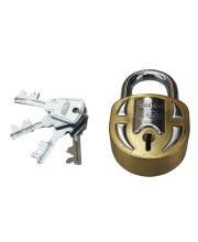 Hitech Sales Hardened Steel Padlock(HIT-Son Pro) Brass Body, and 4 Precision-Cut Keys – Heavy-Duty Lock for Home, Office, and Outdoor Use