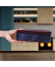Steel Lunch Box, 2 Containers and Bag, 5 X 10 cm, 1Bag, 2 Containers