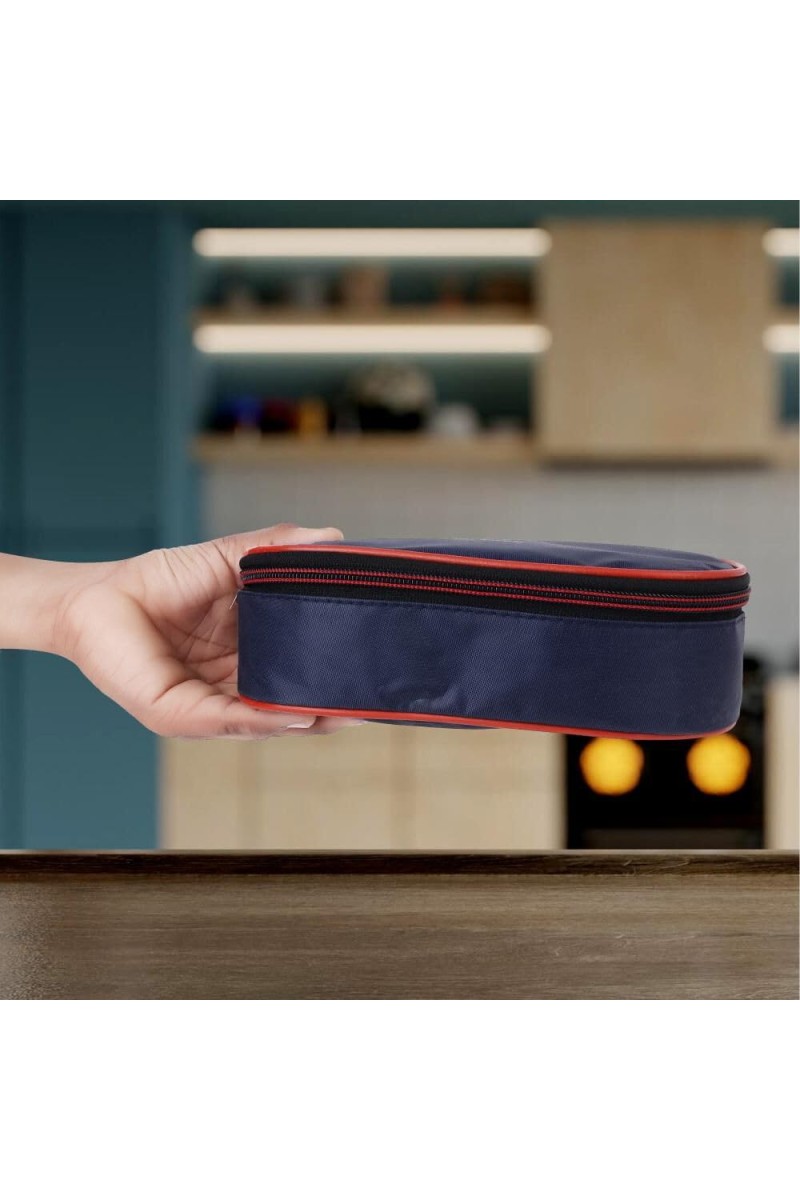Steel Lunch Box, 2 Containers and Bag, 5 X 10 cm, 1Bag, 2 Containers