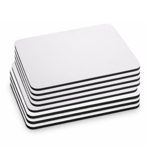 Mouse Pad, Blank White Sublimation Mouse Pad with Anti-Slip Natural Rubber Base, Smooth Surface for Office, Home & Gaming -Pack of 8