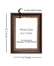 5x7 Inch Blank Photo Frame for Wall Decoration | Photo Frame for Home & Office Decor | Picture Frame for Table or Wall Display | Stylish Frame for Photos, Memories & Gifts