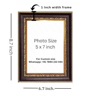 5x7 Inch Blank Photo Frame for Wall Decoration | Photo Frame for Home & Office Decor | Picture Frame for Table or Wall Display | Stylish Frame for Photos, Memories & Gifts
