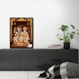 Lord Shiva Family Laminated Photo (7x9 Inches Without glass) Divine Blessings for Table and Walls,Home & Office and Temple Decoration Lord Shiva Family Laminated Photo (7x9 Inches Without glass) Divine Blessings for Table and Walls,Home & Office and Temple Decoration