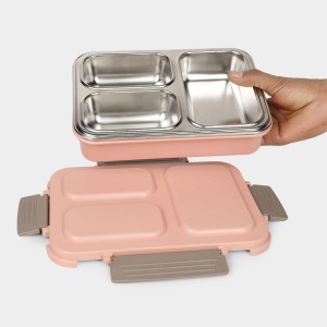 Stainless Steel Lunch Box 6 X 16 X 23 cm (Pack of 1)