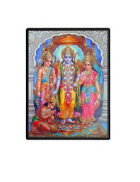 Ram Darbar Laminated Photo - 5x7 Inches, Divine Blessings for Home & Office and Temple Decoration