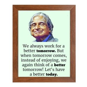 A P J Abdul Kalam & Famous Quote Brown Frame, 18x22InchesInspirational Wall Art for Office, Home DecorIdeal Spiritual Gift A P J Abdul Kalam & Famous Quote Brown Frame, 18x22InchesInspirational Wall Art for Office, Home DecorIdeal Spiritual Gift