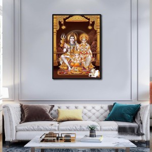 Lord Shiva Family Laminated Photo (7x9 Inches Without glass) Divine Blessings for Table and Walls,Home & Office and Temple Decoration Lord Shiva Family Laminated Photo (7x9 Inches Without glass) Divine Blessings for Table and Walls,Home & Office and Temple Decoration