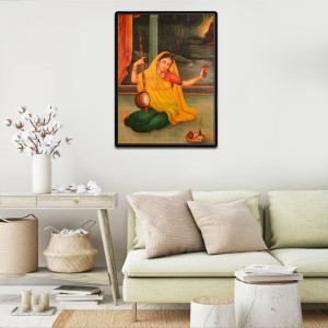 Meera bai Laminated Photo - 9x11 Inches, Divine Blessings for Home & Office and Temple Decoration