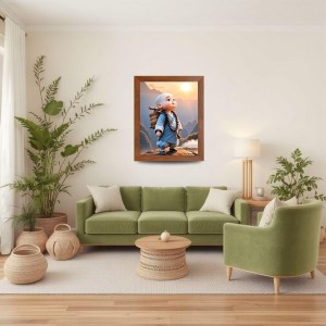 AI Funny cute monk boy Art Picture for Kids - 16x20 inches, Brown Color - Perfect Wall Decor for Children's Room AI Funny cute monk boy Art Picture for Kids - 16x20 inches, Brown Color - Perfect Wall Decor for Children's Room