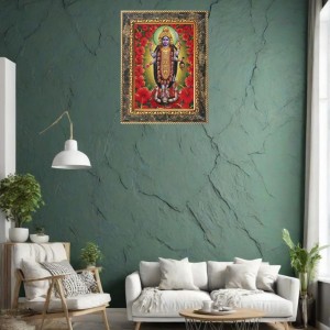 Jai Maa Kali Digital Print Photo 14.7x16.7 inches (I6119) - Vibrant Religious Wall Art for Home or Office Decor.
