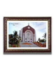 St. Thomas Cathedral Church Photo Frame, Beautiful Elegant Framed Wall Art of Iconic Cathedral