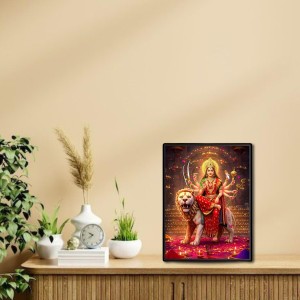 Durga Laminated Photo - 5x7 Inches, Divine Blessings for Home & Office and Temple Decoration Durga Laminated Photo - 5x7 Inches, Divine Blessings for Home & Office and Temple Decoration