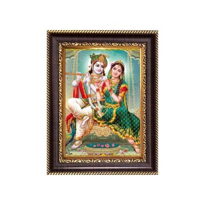 Sri Radha And Sri Krishna Digital Print Photo 6.7x8.7 inches - Vibrant Religious Wall Art for Home or Office Decor. Sri Radha And Sri Krishna Digital Print Photo 6.7x8.7 inches - Vibrant Religious Wall Art for Home or Office Decor.