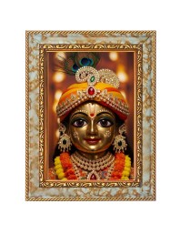 Divine Krishna Digital Print Photo 6.7x8.7 inches - Vibrant Religious Wall Art for Home or Office Decor.