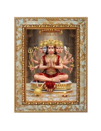 Lord Hanuman Digital Print Photo 10.7x12.7 inches (I6032) - Vibrant Religious Wall Art for Home or Office Decor.
